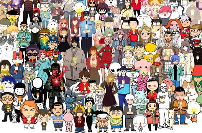 만화가 124명이 동참한 ‘만화 캐릭터’ 시국선언