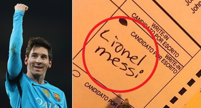 “메시를 백악관으로!” 美 대선서 표 받은 메시