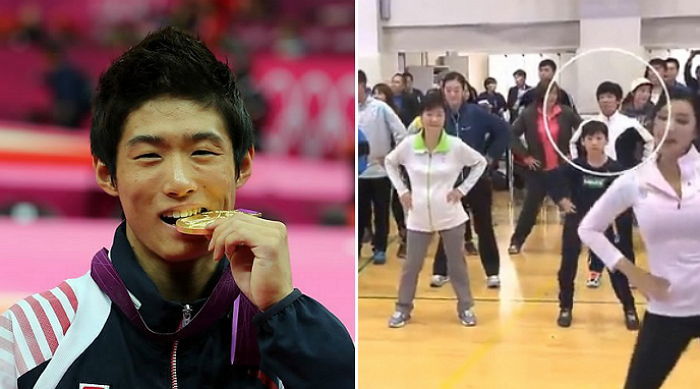 ‘도마의 신’ 양학선, 부상 중에도 ‘늘품체조’ 시연회 참석