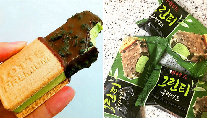 녹차 아이스크림계의 혁명이라 불리는 ‘그린티 쿠키샌드’