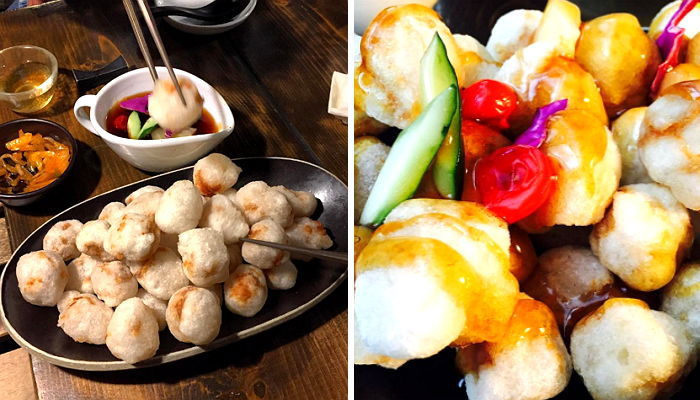 동글동글한 한 입 크기의 ‘목화솜 탕수육’ (영상)