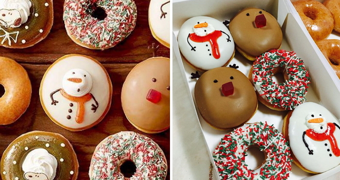 “너무 귀여워” 먹기 전 주춤한다는 크리스마스 도넛 4종