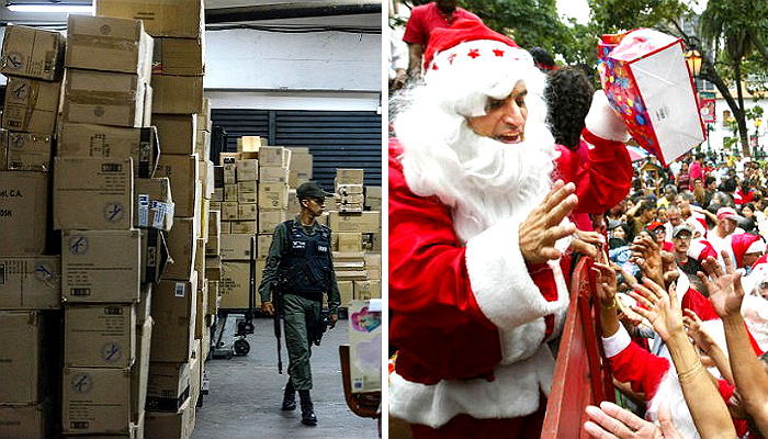 기업에서 몰수한 장난감 가난한 아이들 크리스마스 선물 준 정부