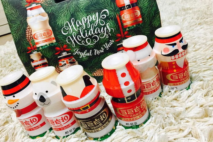 산타복으로 갈아입은 한국 야쿠르트 ‘크리스마스 에디션’