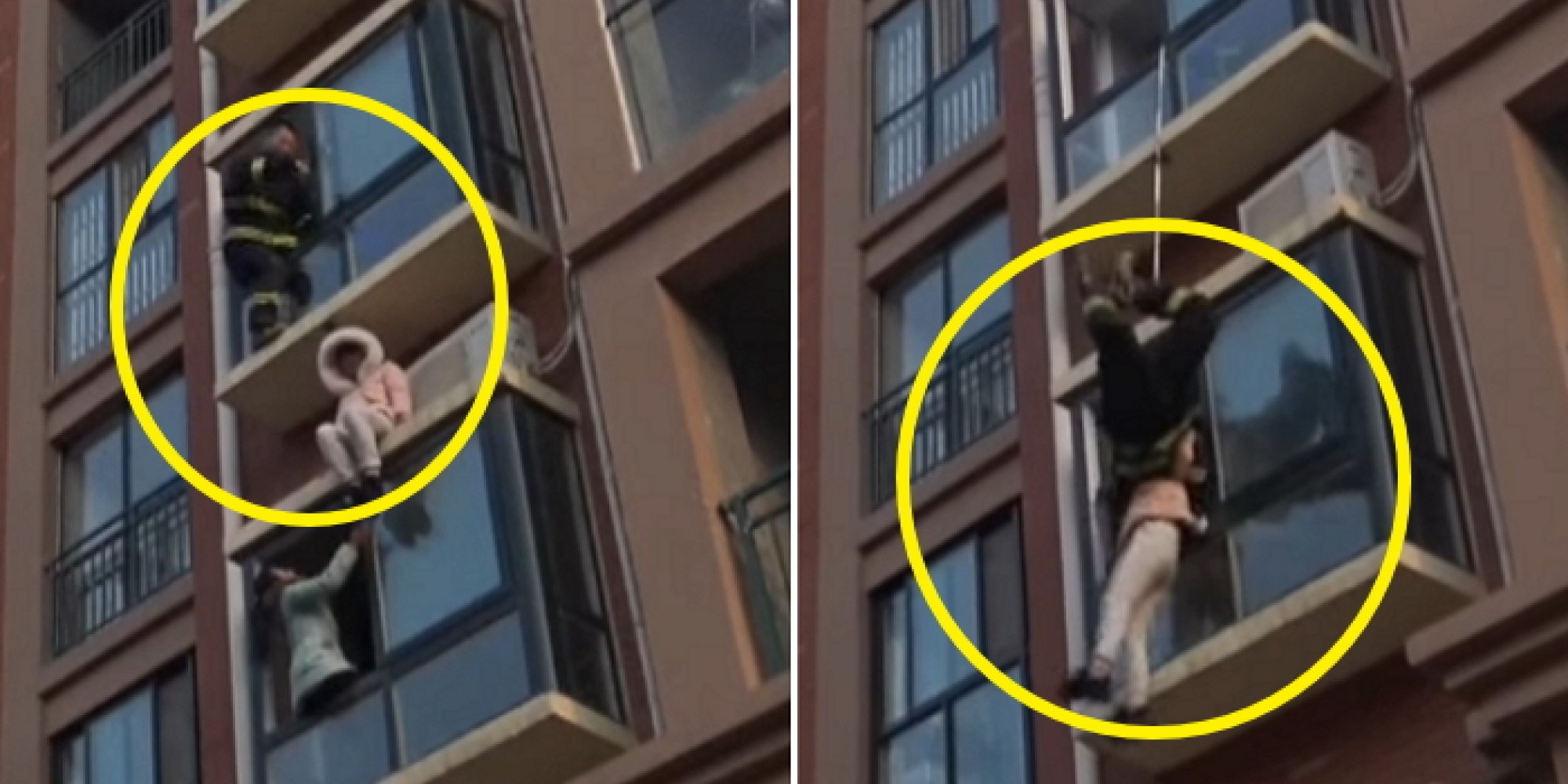 아파트 난간서 자살하려는 여성 구한 ‘스파이더맨’ 구조대원 (영상) 인사이트