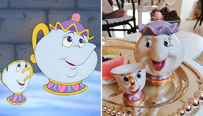 디즈니 주인공 된 느낌 나게 해주는 ‘미녀와야수 찻잔세트’