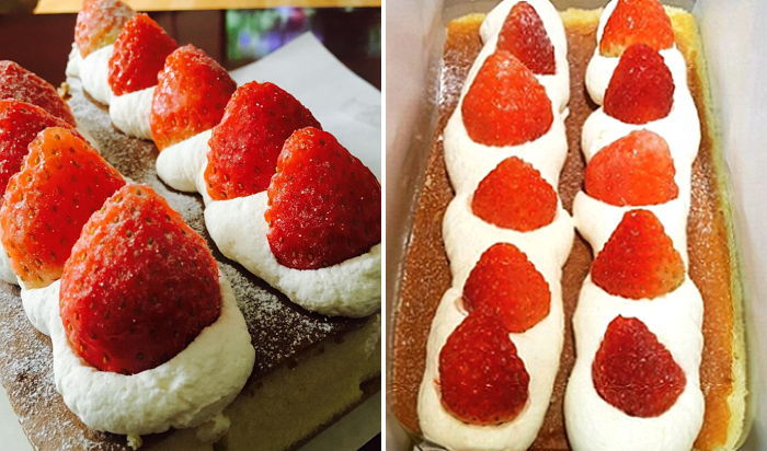 싱싱한 제철 딸기 듬뿍 올라간 ‘알텐데 카스테라’