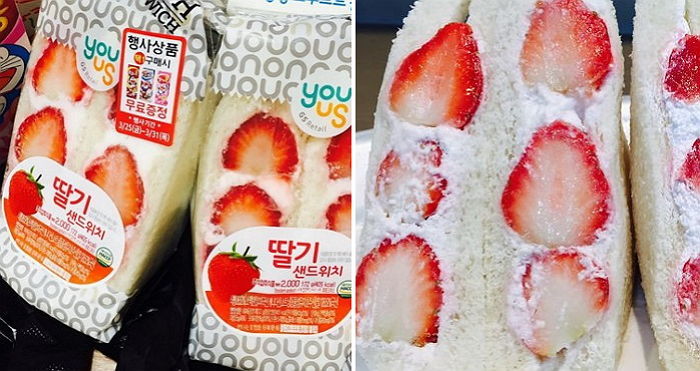 GS25가 제철 과일로 만든 새콤달콤 ‘딸기 샌드위치’