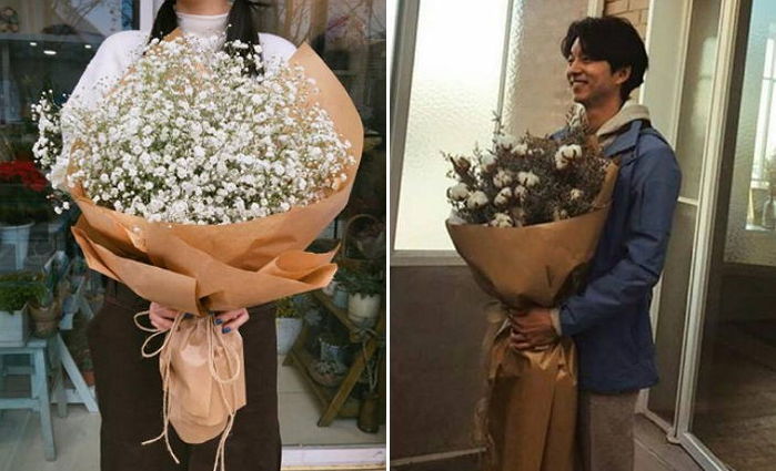 사랑하는 여친에게 선물해주면 심쿵할 ‘대형 꽃다발’