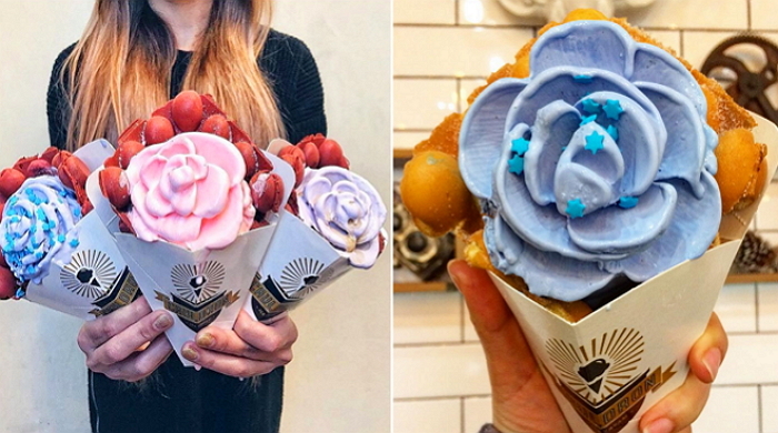 여친 선물해주면 사랑받을 ‘아이스크림 와플 꽃다발’