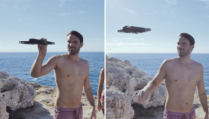 공중을 날아다니며 알아서 찍어주는 ‘카메라 드론’ (영상)