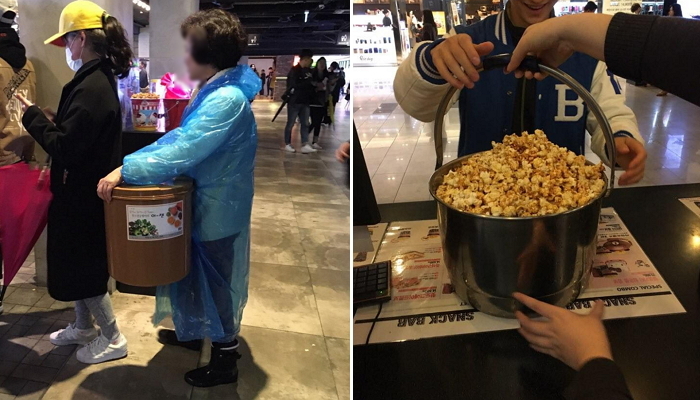 ‘김치통’ 들고 나타난 사람들에게 ‘진짜’로 팝콘 몽땅 퍼준 CGV