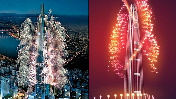 “오늘(2일) 저녁 롯데월드타워서 40억원짜리 불꽃 터진다”