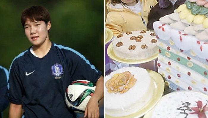 남한 축구선수 생일 소식에 깜짝 케이크 선물한 북한 사람들