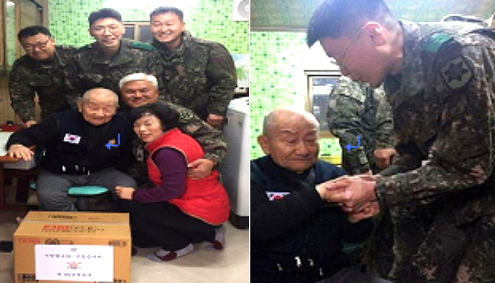 어렵게 사는 ‘6·25 참전용사’ 할아버지네 방문해 집 수리해준 군인들