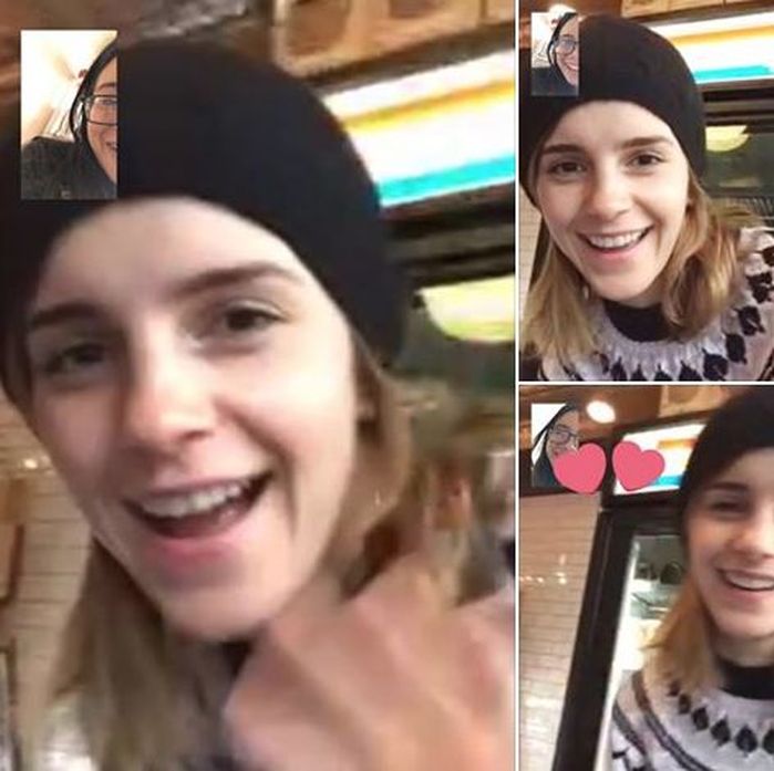 영상통화로 시험공부 하는 팬에게 응원 메시지 전한 엠마 왓슨