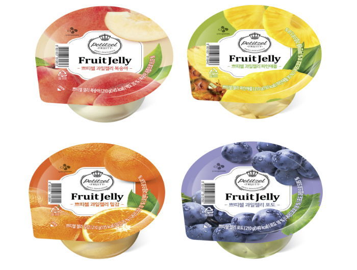 CJ제일제당, ‘쁘띠첼 과일젤리’ 210g 대용량 4종 출시