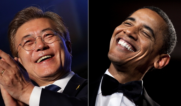 ‘권위’ 내려놓은 문재인 대통령과 오바마의 닮은꼴 ‘소탈’ 행보 5