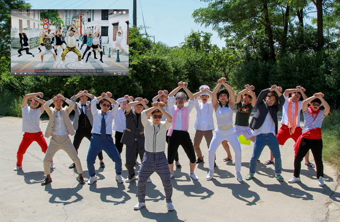 SNS에서 난리난 고3 학생들의 ‘싸이 뮤비’ 패러디 졸업사진