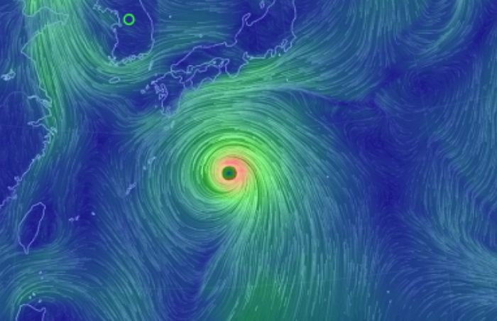 “초강력 태풍 ‘노루’가 한반도를 향해 북상 중이다”