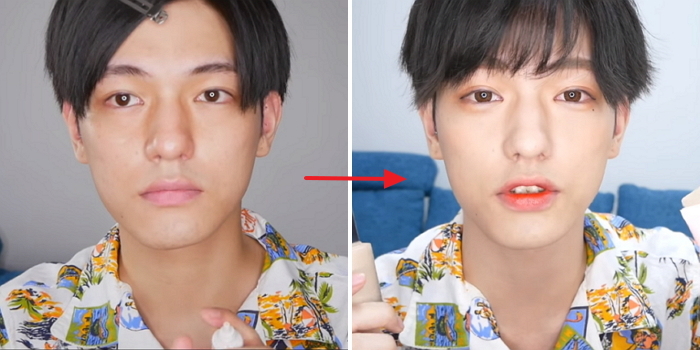 한국 화장품으로 화장한 뒤 완전 잘생겨져 난리난 일반인 유튜버 (영상)