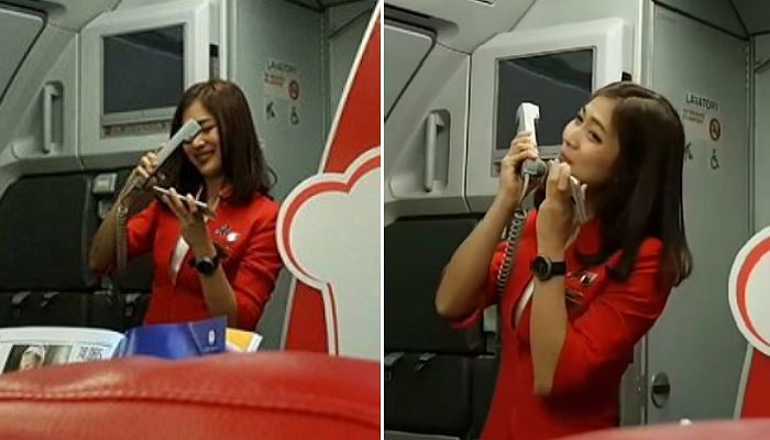 출발 지연에 짜증난 승객들에게 ‘폭풍 애교’ 부리는 승무원 (영상)