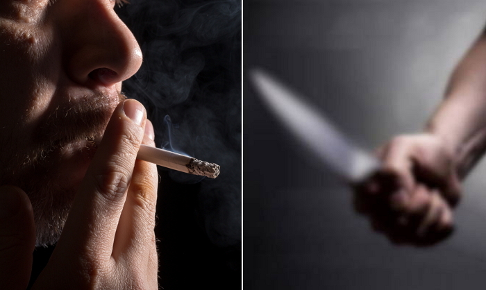 식당 안에서 담배 피우는 손님과 실랑이 하다 칼로 찌른 남성