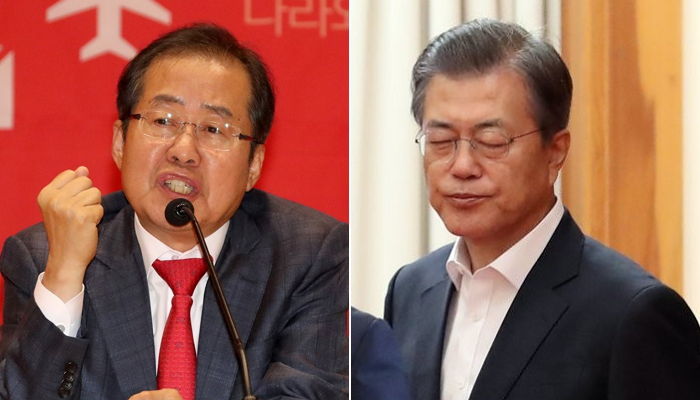 홍준표, “문 대통령 회동에 진정성 없다…일대일 토론하자”