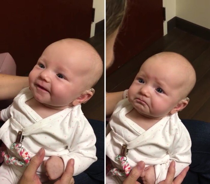 Baby Listens to Her Mom‘s Voice for the First Time and Her Emotional ...