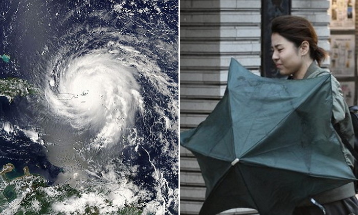 강한 바람과 함께 한국으로 향하는 제22호 태풍 ‘사올라’