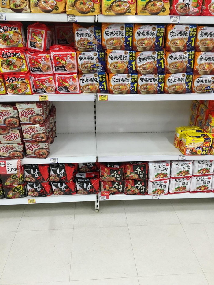 할인마트에 ‘오뚜기 라면’ 사러갔다가 허탕친 어느 한 소비자가 올린 글