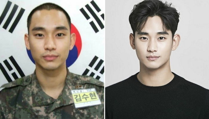 입대 후 늠름해진 ‘117번 훈련병’ 김수현 훈련소 근황