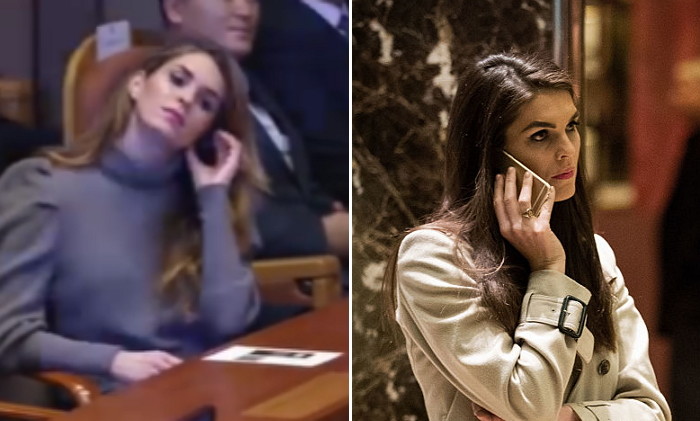 트럼프 국회 연설전 카메라에 잡힌 금발 여성의 정체