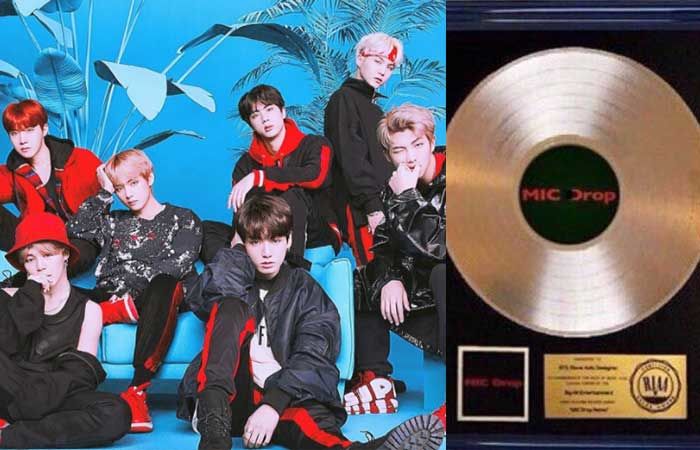Bts S Mic Drop Is The First K Pop Song By A Group To Be Certified Gold By The Riaa - roblox id for bts mic drop remix