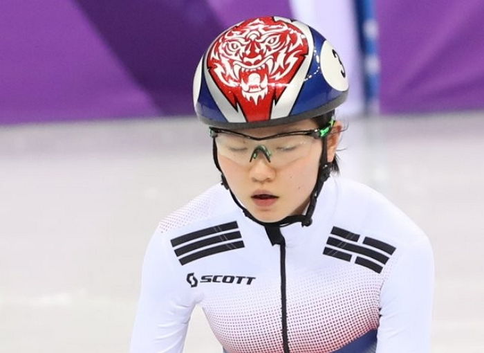 심석희, 넘어지면서 1500m 준결승 진출 실패