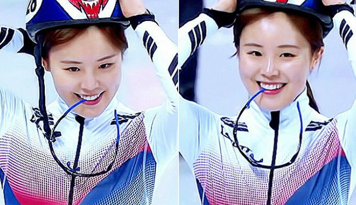 “녹는다 녹아”…보는 사람도 웃게 만드는 김아랑 ‘미소’ 사진