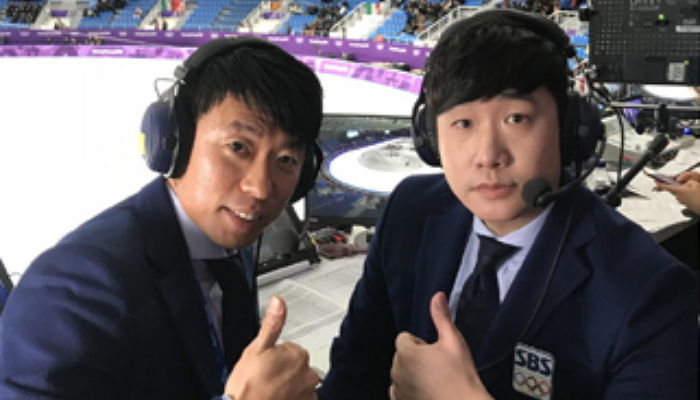 남자 팀추월 중계서 “하나둘하나둘” 외치며 함께 달린 SBS 해설위원
