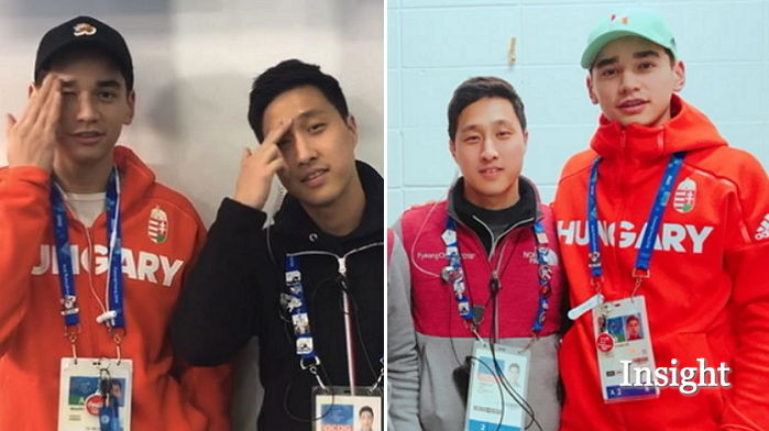 헝가리 윙크남 뒤에 있던 ‘빨간 조끼남’ 스태프가 ‘눈썹 만지기’ 따라한 이유