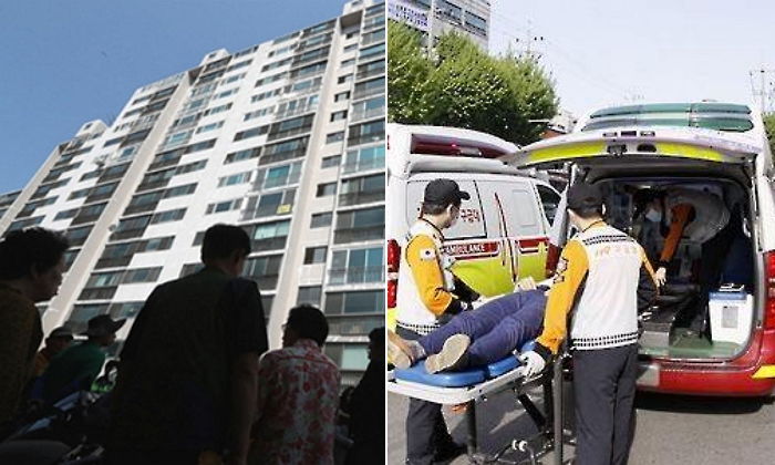 아파트 15층서 떨어지는 임신한 여자친구 받으려 몸 던진 남자친구