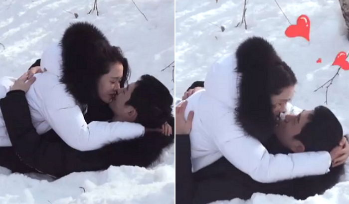 드라마 촬영하랬더니 눈밭에 누워 ‘꽁냥꽁냥’ 연애하는 손예진♥정해인