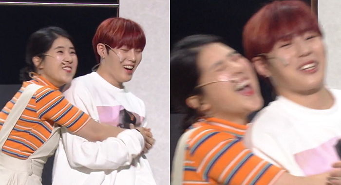 “넌 내꼬♥”···‘개콘’에 남친 역으로 나온 하성운 꼭 안고 ‘사심 폭발’한 강유미