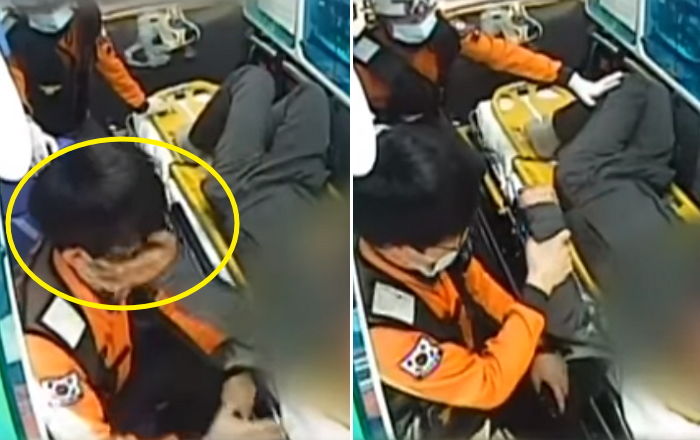 도로 위 쓰러진 취객 구하다 폭행 당해 ‘뇌출혈’로 중태 빠진 119 구급대원