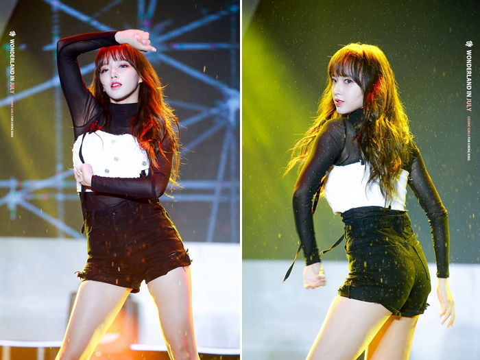 비에 젖어 섹시미 폭발시킨 ‘청순섹시’ 우주소녀 성소