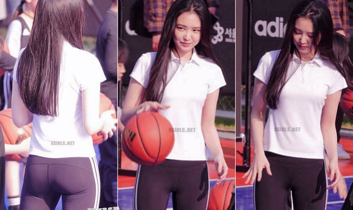 ‘흰 티+레깅스’ 조합으로 美친 몸매 뽐낸 손나은