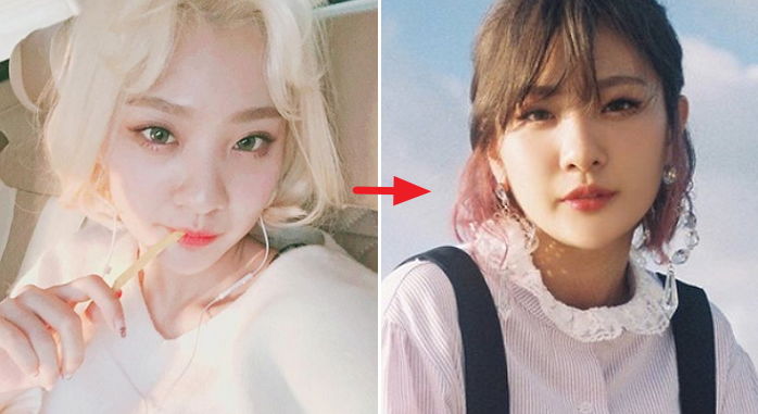 트레이드 마크 금발 대신 ‘흑발’로 염색하고 역대급 청순미 뽐낸 ‘볼빨간’ 안지영