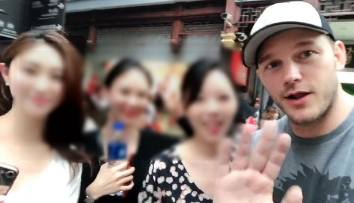 중국 관광 중 ‘한국팬’들 만났다가 멘붕 온 ‘크리스 프랫’