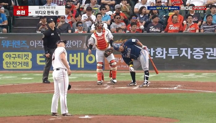 선수도 ‘파울’ 인정했는데 ‘홈런’ 처리된 어제자 KBO 오심