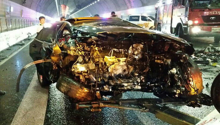 퇴근하던 두 아이 아빠 숨지게 만든 ‘만취 벤츠’ 역주행 사고 직전 영상