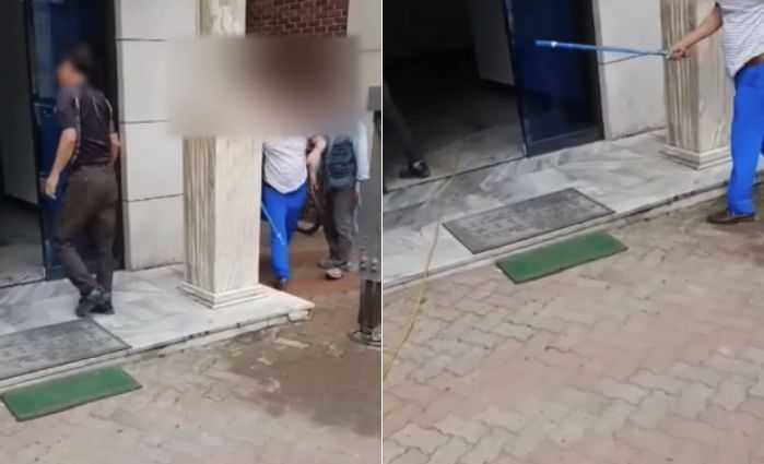 청소 안했다며 경비 아저씨 무릎 꿇리고 ‘몽둥이’로 폭행한 입주민