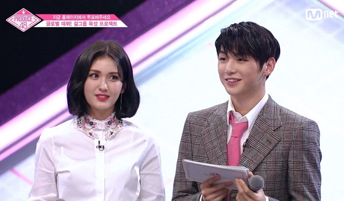 ‘프로듀스48’에 깜짝 등장해 ‘설렘 케미’ 뽐내고 간 전소미·강다니엘